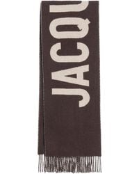 Jacquemus - Logo Jacquard Fringed Edge Scarf - Lyst