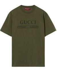 Gucci - Cotton Jersey T-Shirt With Print - Lyst