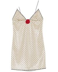 Oséree - Oséree Lumière Rose Pois Mini Dress - Lyst