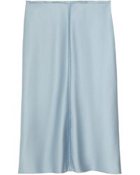 Ami Paris - Raw Edge Midi Skirt - Lyst