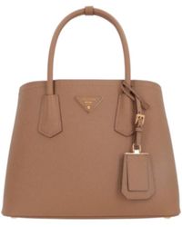 Prada - Double Medium Saffiano Leather Bag - Lyst