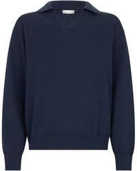 Roberto Collina - Open Collar Knitted Sweater - Lyst