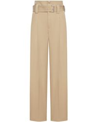 Bottega Veneta - High Waisted Wide-Leg Trousers - Lyst