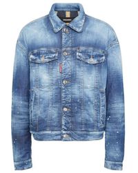 DSquared² - Light Padded Denim Jean Jacket - Lyst