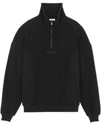 Saint Laurent - Cotton Fleece Sweatshirt - Lyst