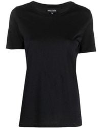 Emporio Armani - Round-Neck Cotton T-Shirt - Lyst