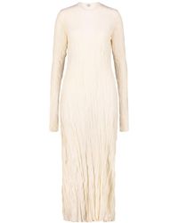 TOTEME - Totême Textured Long-Sleeved Knitted Dress - Lyst
