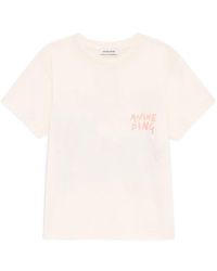 Anine Bing - Crew Neck Short-Sleeved T-Shirt - Lyst