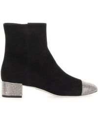 Rene Caovilla - René Caovilla Embellished Pointed Toe Boots - Lyst