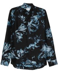 Dries Van Noten - Floral Printed Buttoned Shirt - Lyst