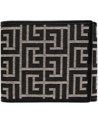 Balmain - Leather Wallet With Logo - Lyst