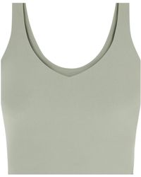 lululemon - V-Neck Cropped Athletic Tank Top - Lyst