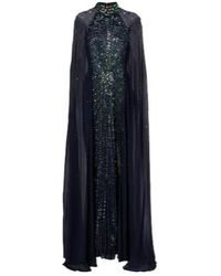 Jenny Packham - Thea Caped Sequined Gown - Lyst