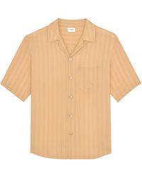 Saint Laurent - Striped Button-Up Shirt - Lyst