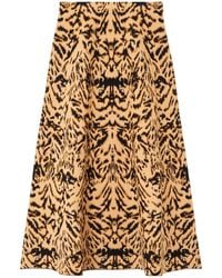 Ulla Johnson - Lani Jacquard-Knit Midi Skirt - Lyst