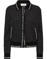 Thom Browne - Spread-Collar Tweed Bomber Jacket - Lyst