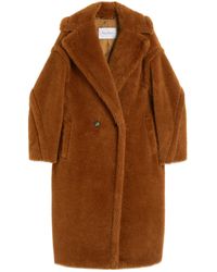 Max Mara - Tedgirl Button-Up Long Coat - Lyst