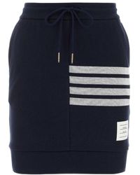 Thom Browne - 4-Bar Stripe Detailed Mini Skirt - Lyst