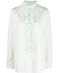 Jil Sander - Ruffle-Detail Blouse - Lyst
