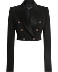 Dolce & Gabbana - Cropped Blazer - Lyst