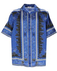 Off-White c/o Virgil Abloh - Bandana-Printed Straight Hem Shirt - Lyst