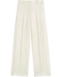 TOTEME - Crepe De Chine Trousers - Lyst