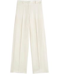 TOTEME - Crepe De Chine Trousers - Lyst