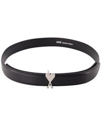 Ami Paris - Ami Logo Buckle Belt - Lyst
