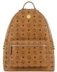 MCM - Stark All-Over Logo Printed Medium Backpack - Lyst