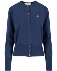 Vivienne Westwood - Orb Embroidered Knitted Cardigan - Lyst