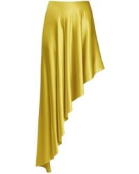 Alaïa - Alaïa Pointed Satin Skirt - Lyst