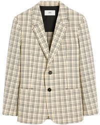 Ami Paris - Ami Checked Semi-Lined Jacket - Lyst