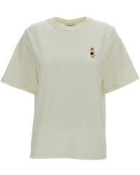 Maison Kitsuné - Maison Kitsuné Embroidered Fox Patch T-Shirt - Lyst
