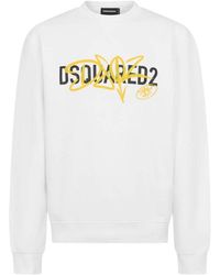 DSquared² - Graffiti Cool Fit Crewneck - Lyst