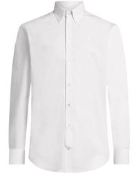 Etro - Plain-Coloured Button-Down Shirt - Lyst