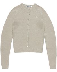 Acne Studios - Heart-Embellished Buttoned Cardigan - Lyst