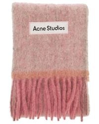 Acne Studios - Brushed-Effect Frayed-Edge Scarf - Lyst