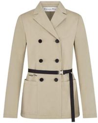 Dior - Iviera Fitted Belted Jacket - Lyst