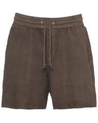 P.A.R.O.S.H. - P.A.R.O..H. Drawstring Suede Shorts - Lyst