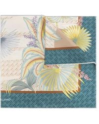 Ferragamo - Ferragamo Patterned Print Scarf - Lyst