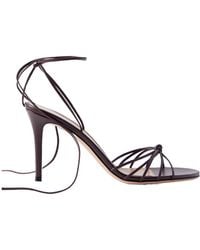 Gianvito Rossi - Gwyneth 85 Leather Sandals - Lyst