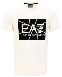 EA7 - Logo Detail T-Shirt - Lyst