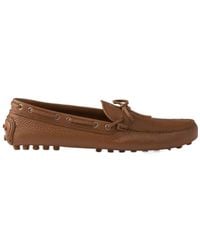 Prada - Leather Driving Shoe - Lyst