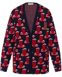 Lanvin - Wool Knitted Cardigan - Lyst