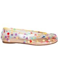 Maison Margiela - Confetti-Print Tabi-Toe Ballet Flats - Lyst