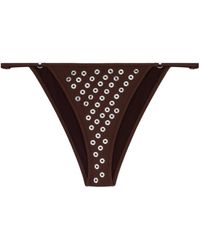 GIMAGUAS - Emily Eyelet Bikini Bottoms Beachwear - Lyst