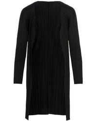 Pleats Please Issey Miyake - Basics Cardigan - Lyst