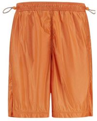 Herno - Laminar Shiny Nylon Bermuda Shorts - Lyst