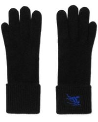 Burberry - Equestrian Knight Embroidered Slip-On Gloves - Lyst