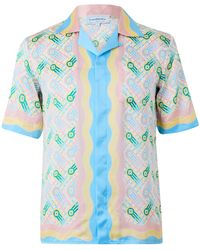 CASABLANCA - Collared Shortsleeve Shirt - Lyst
